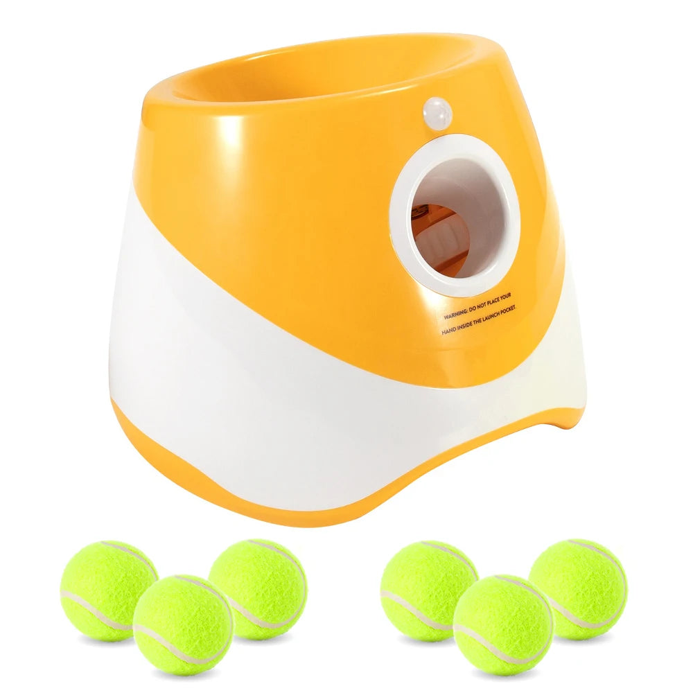Dog Tennis Ball Launcher Dogs Chase Automatic Toys Rechargable Automatic Fun Interactive Machine Fun Interactive Catapult Throw